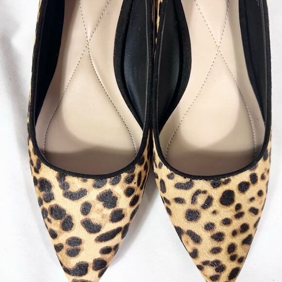 Alfani Leopard Print Slip On Shoes Women 7M Pumps Real Calf Fur New - Picture 11 of 14
